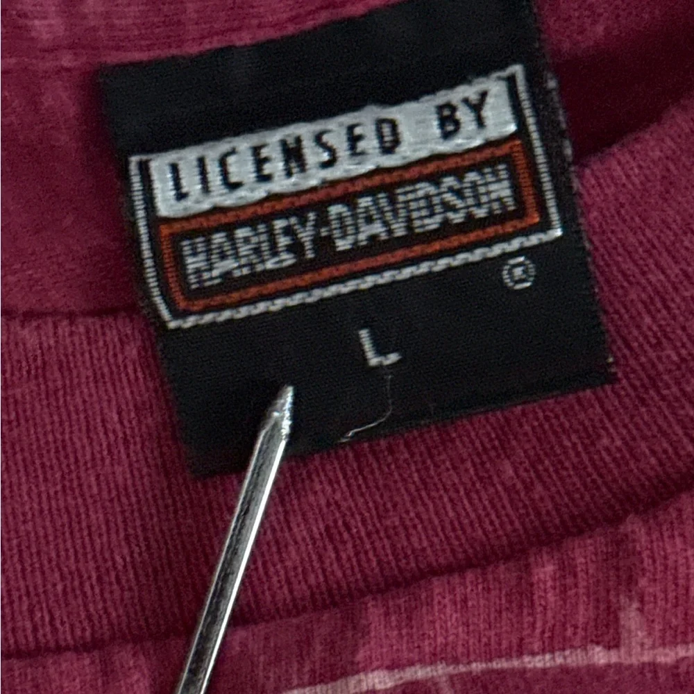 Men’s Vintage 1995 Harley-Davidson Motorcycle Short Sleeve Shirt, Size Large!